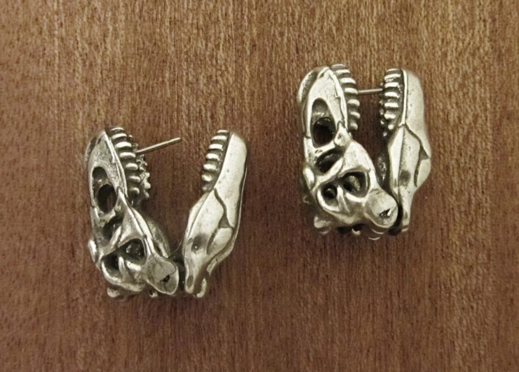 Ear-nibbling T-rex earrings are now&nbsp;available!